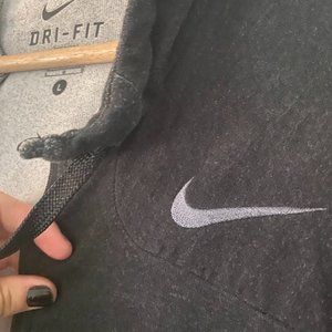 Men's Nike Dri-Fit Charcoal Gray Zip Up Hoodie, Size Large